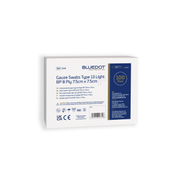Blue Dot 7.5cm x 7.5cm Non-Sterile Gauze Swabs (Pack 100)