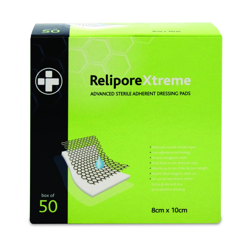 Relipore Xtreme Adhesive Dressing – 8cm x 10cm