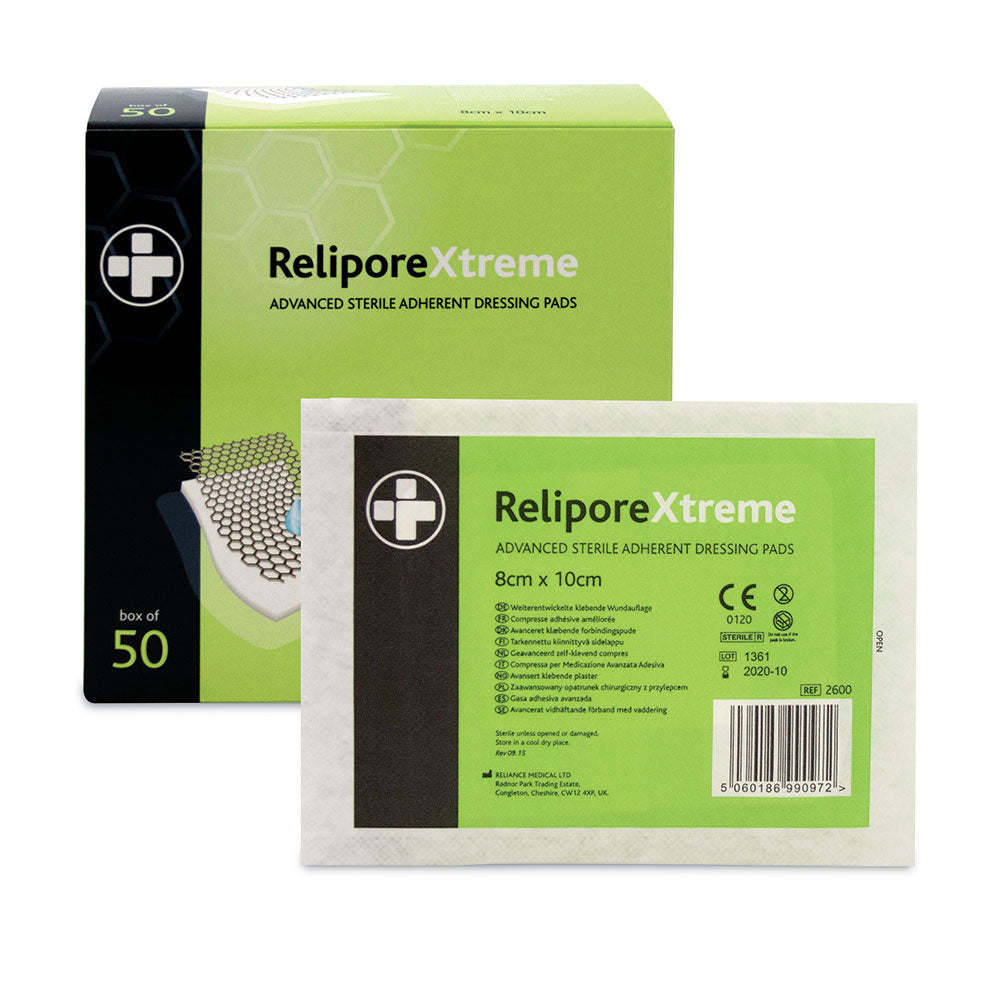Relipore Xtreme Adhesive Dressing – 8cm x 10cm
