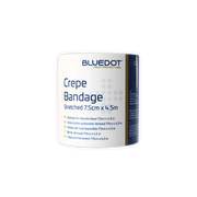 Blue Dot Crepe Bandage 7.5cm x 4.5mtr