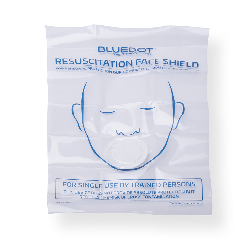 Blue Dot Resuscitation Face Shield