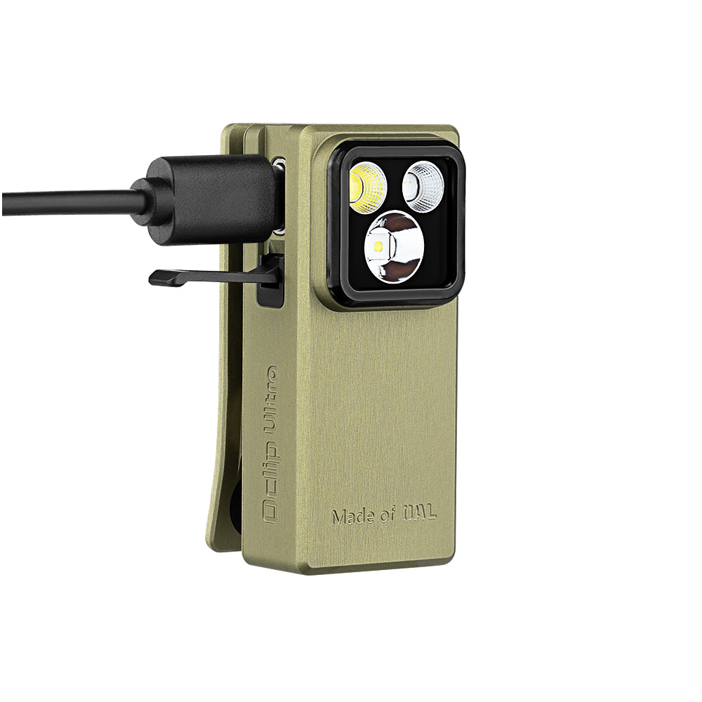 Oclip Ultra Clip-On EDC Light with Floodlight & Spotlight & UV Light