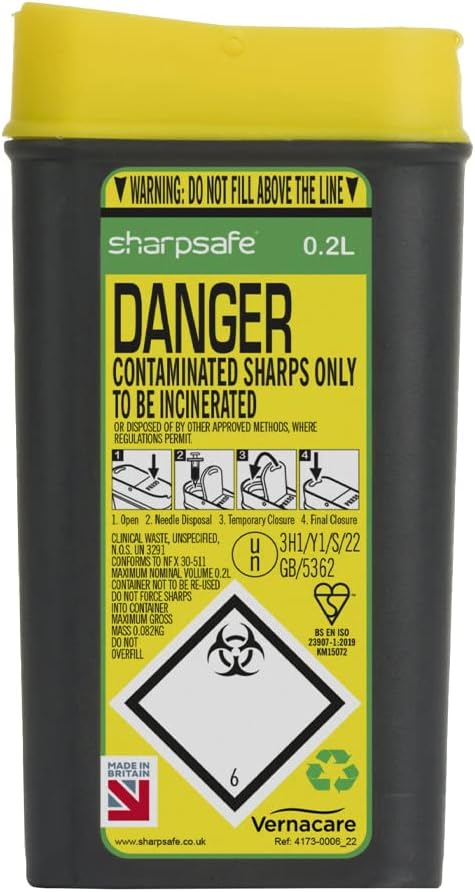 Sharps Container – 0.2ltr