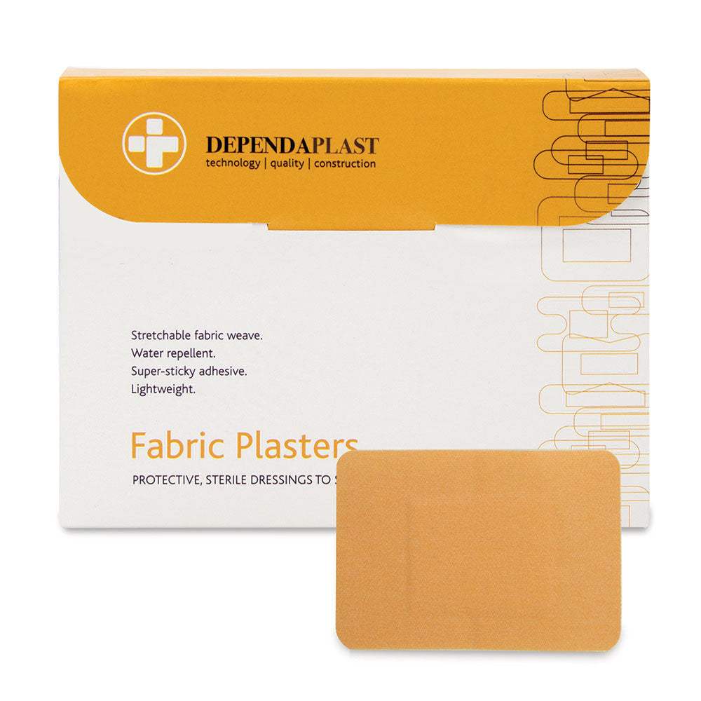 Dependaplast – Advanced Fabric Plasters – 7.5cm x 5cm – Pale – Box of 50