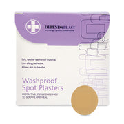 Dependaplast - Washproof Spot Plasters - 2.2cm - Pale - Box of 100