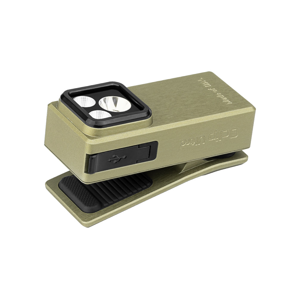 Oclip Ultra Clip-On EDC Light with Floodlight & Spotlight & UV Light