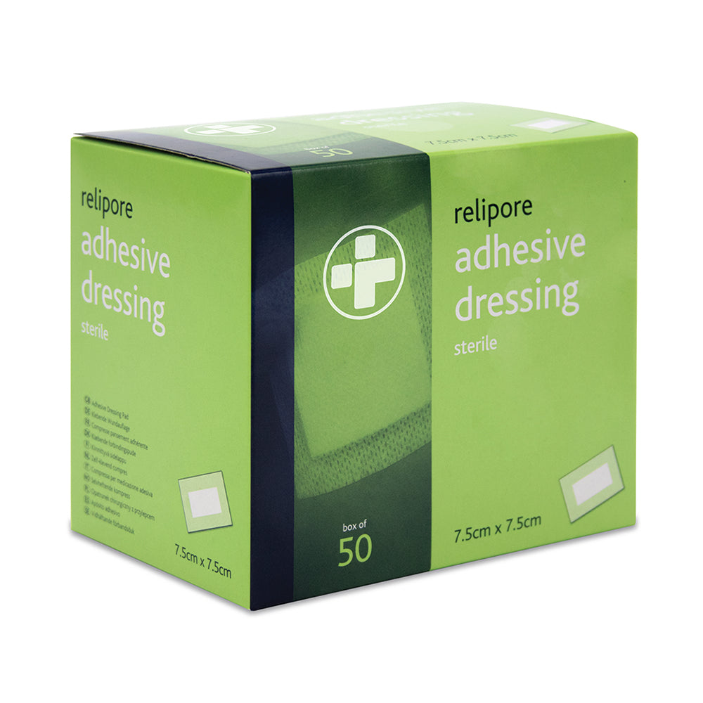Relipore Adhesive Dressing – 7.5cm x 7.5cm