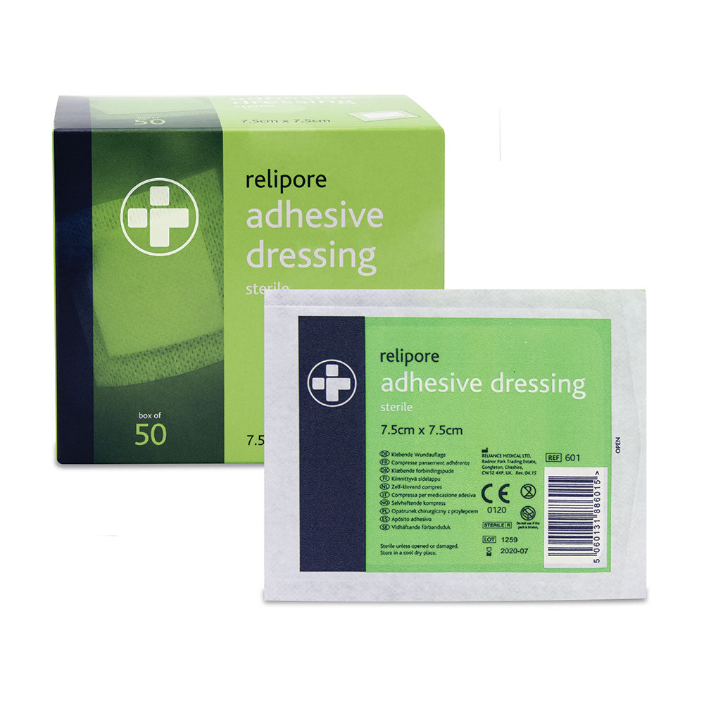 Relipore Adhesive Dressing – 7.5cm x 7.5cm