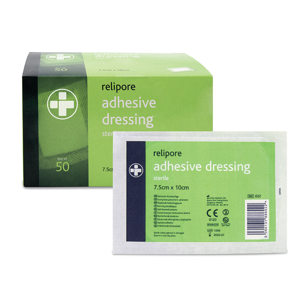 Relipore Adhesive Dressing – 7.5cm x 10cm