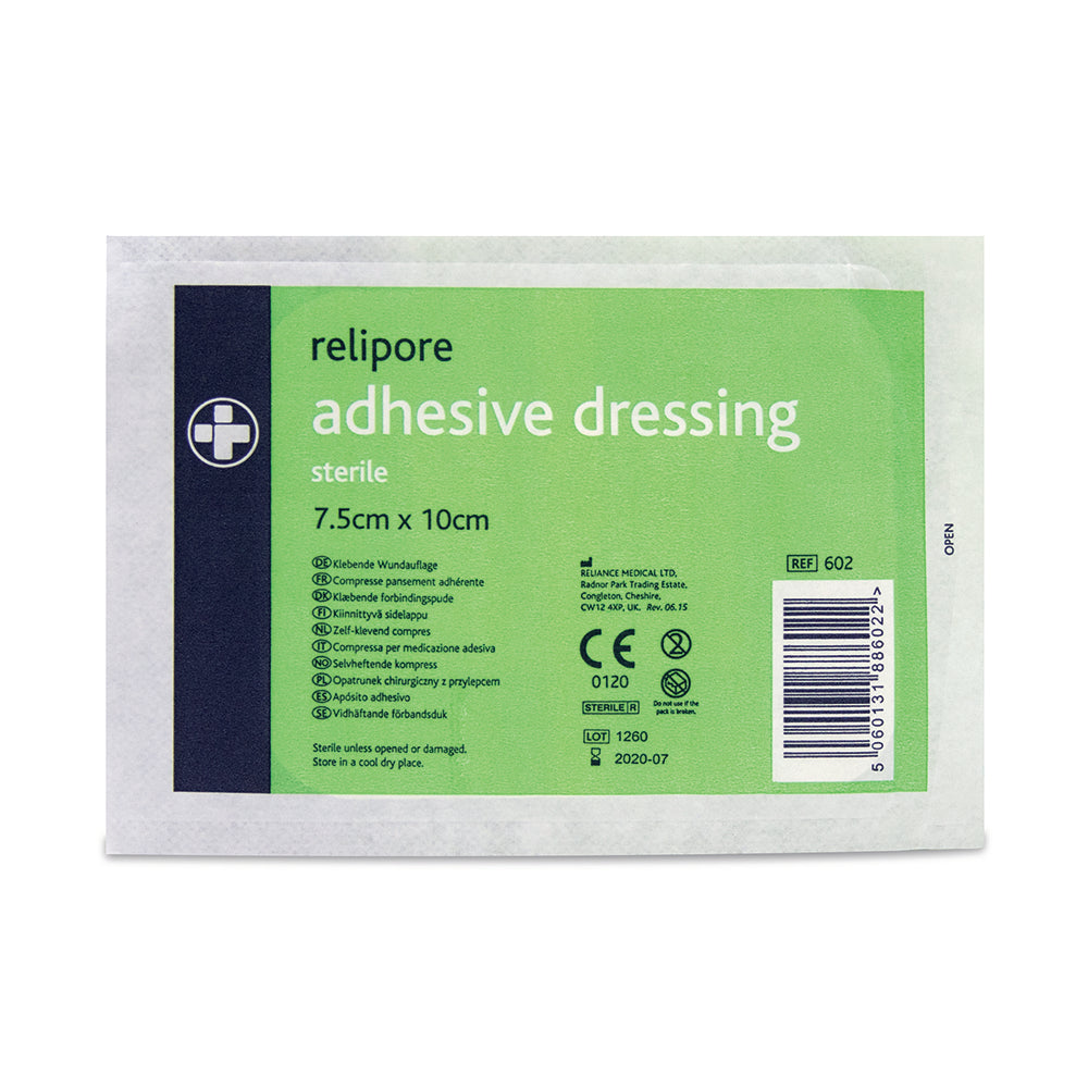 Relipore Adhesive Dressing – 7.5cm x 10cm