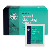 Reliwipe Saline Wound Cleansing Wipes – Box of 100