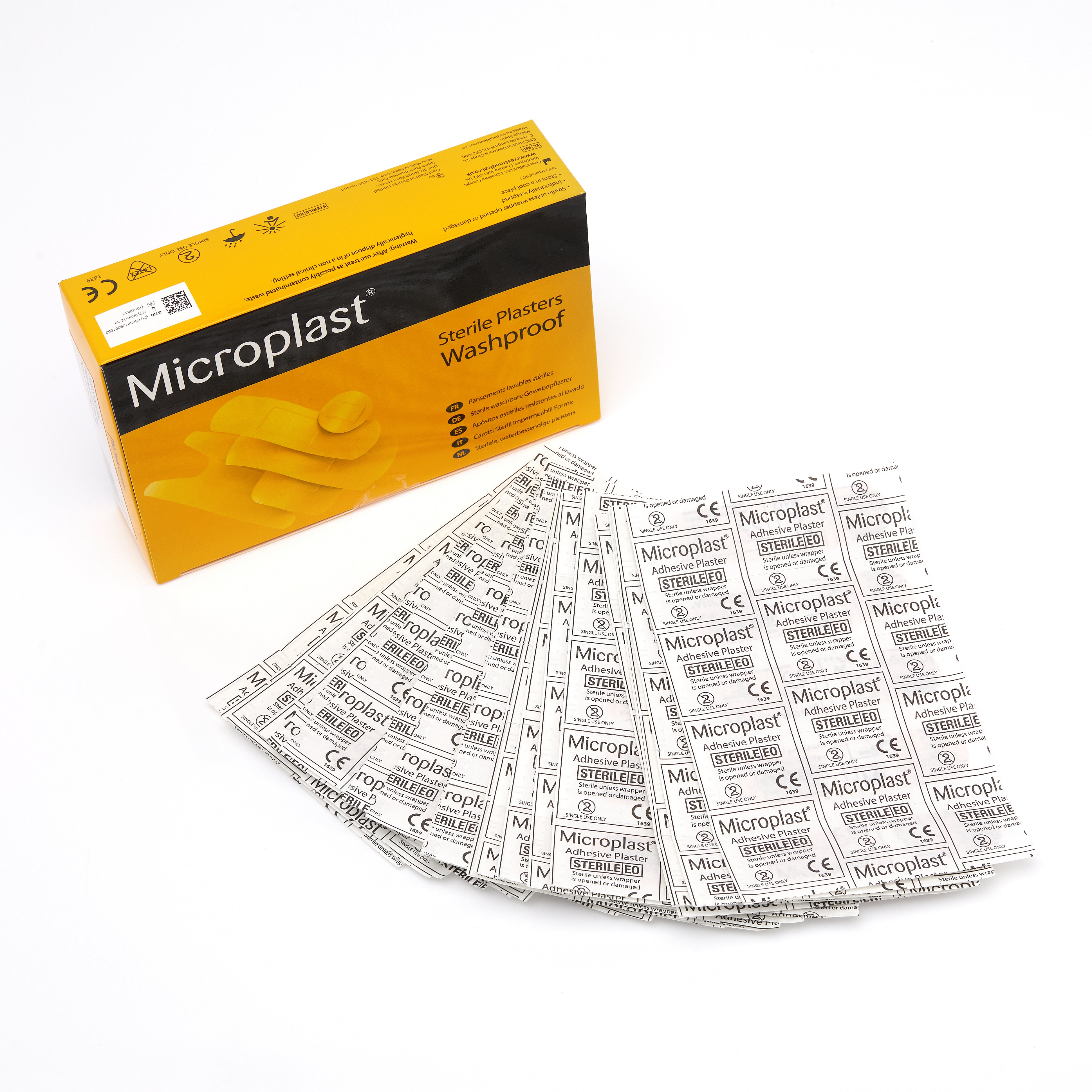 Microplast 7cm x 2cm Washproof Plasters (Box 100)