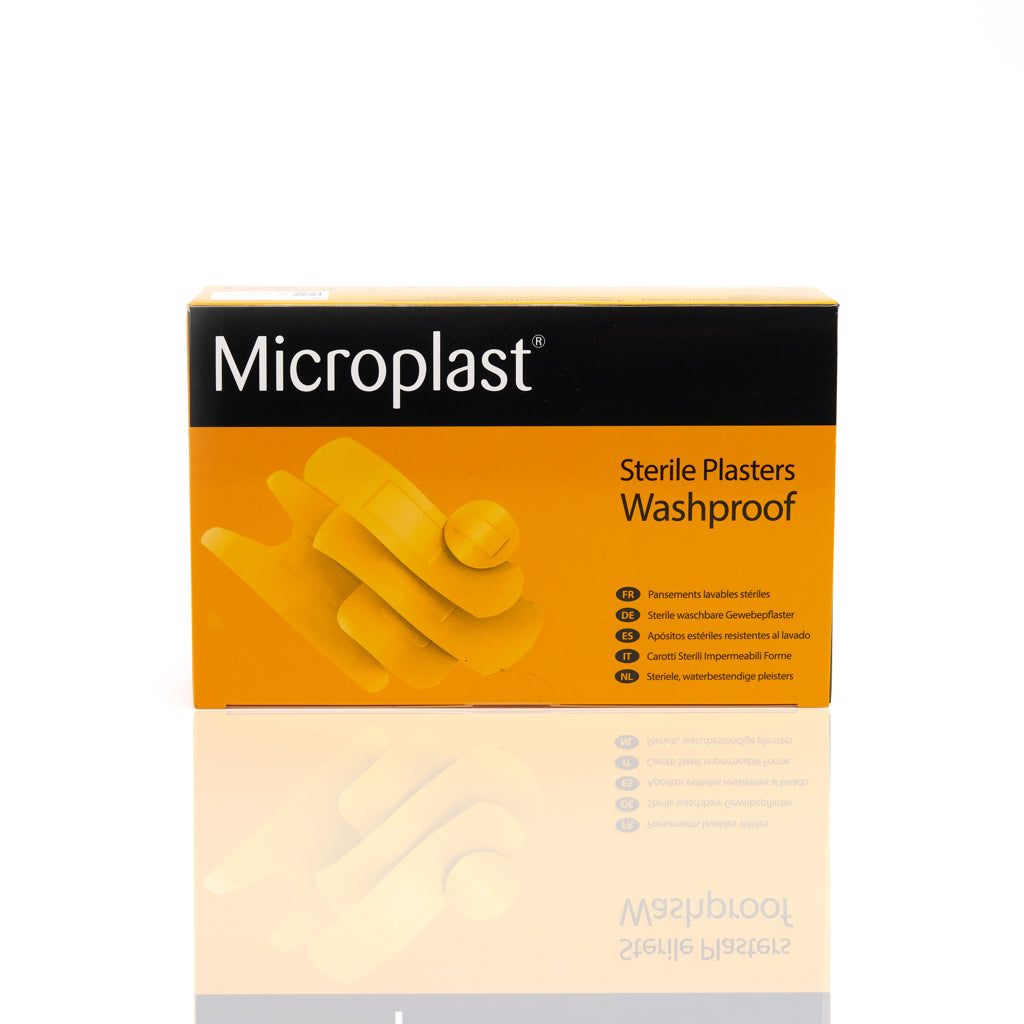 Microplast Washproof Plasters 4cm x 4cm (Box 100)