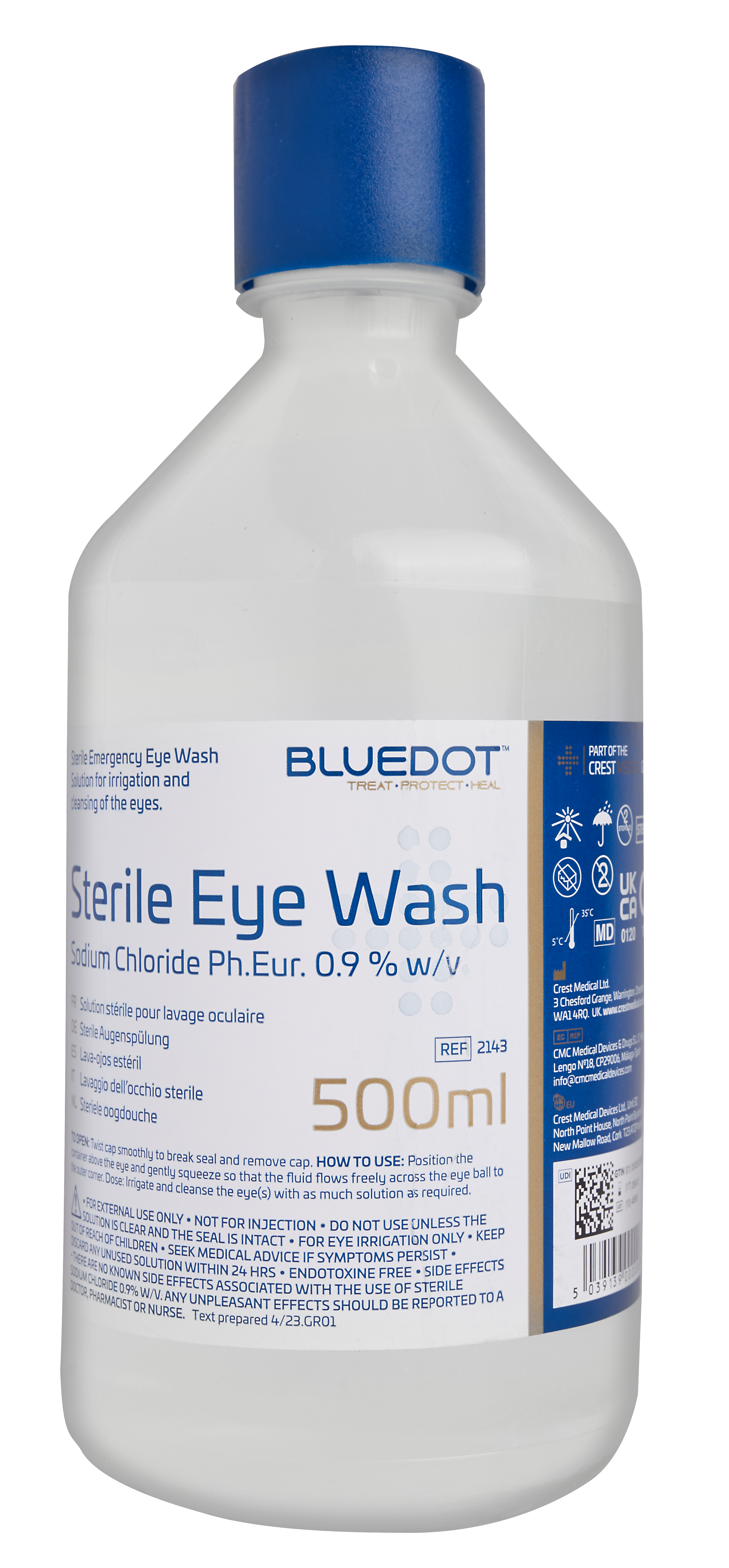 Blue Dot Eye Wash Bottles and Pods First Aid Kit in PGB Box