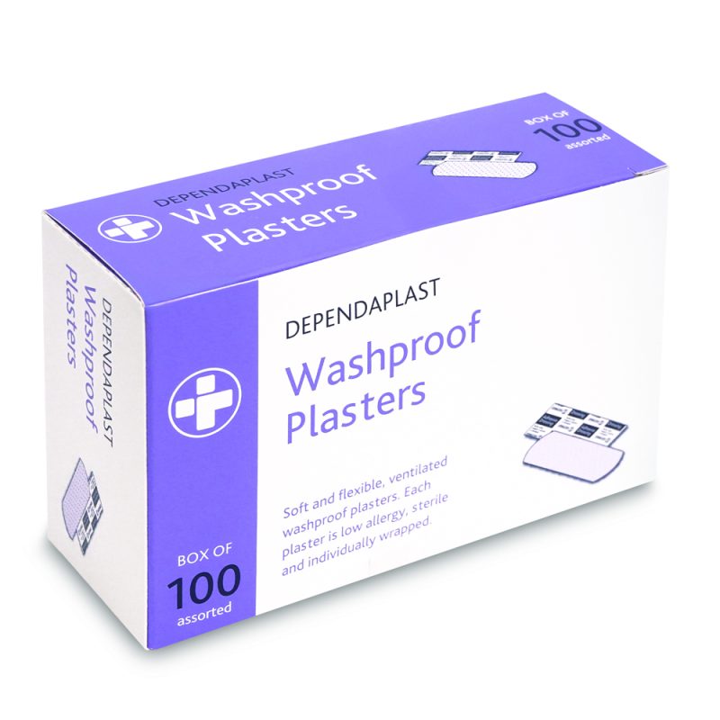 Dependaplast - Washproof Plasters - Assorted - Pale - Box of 100