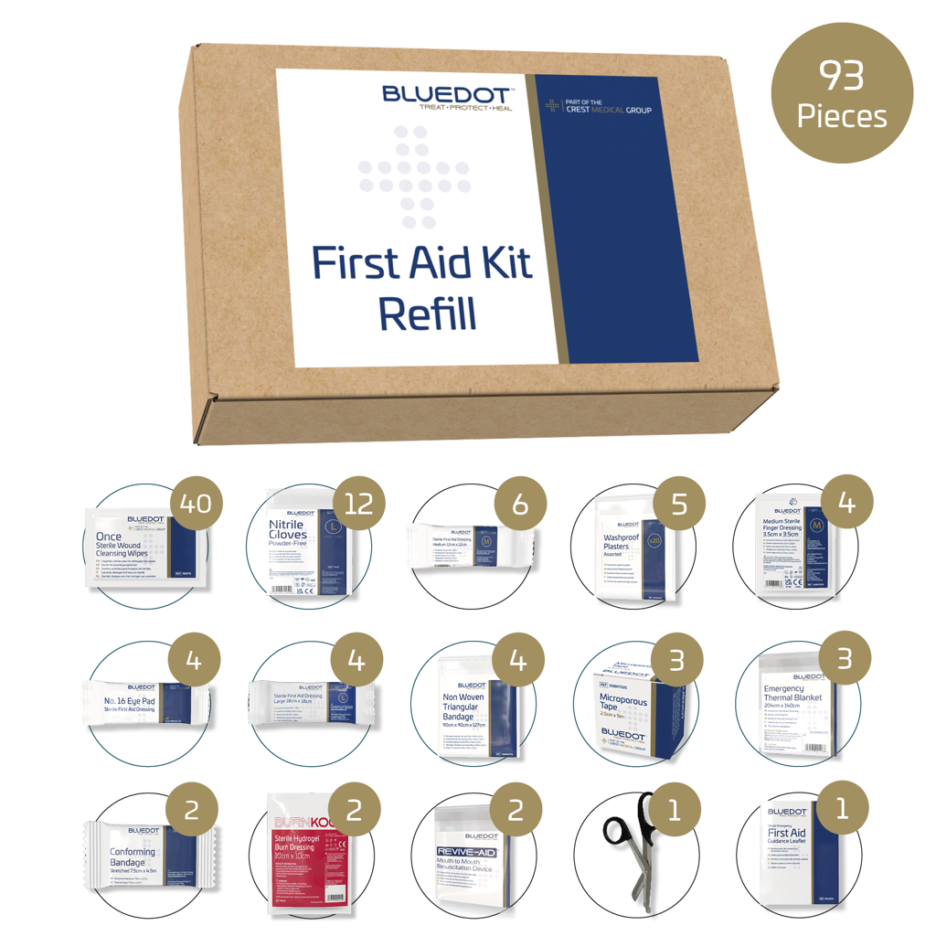 Blue Dot Large BS 8599-1 (2019) First Aid Kit Refill