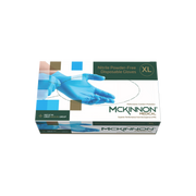 Mckinnon Medical Extra Large Blue Nitrile Powder-Free Examination Gloves (Box 90)