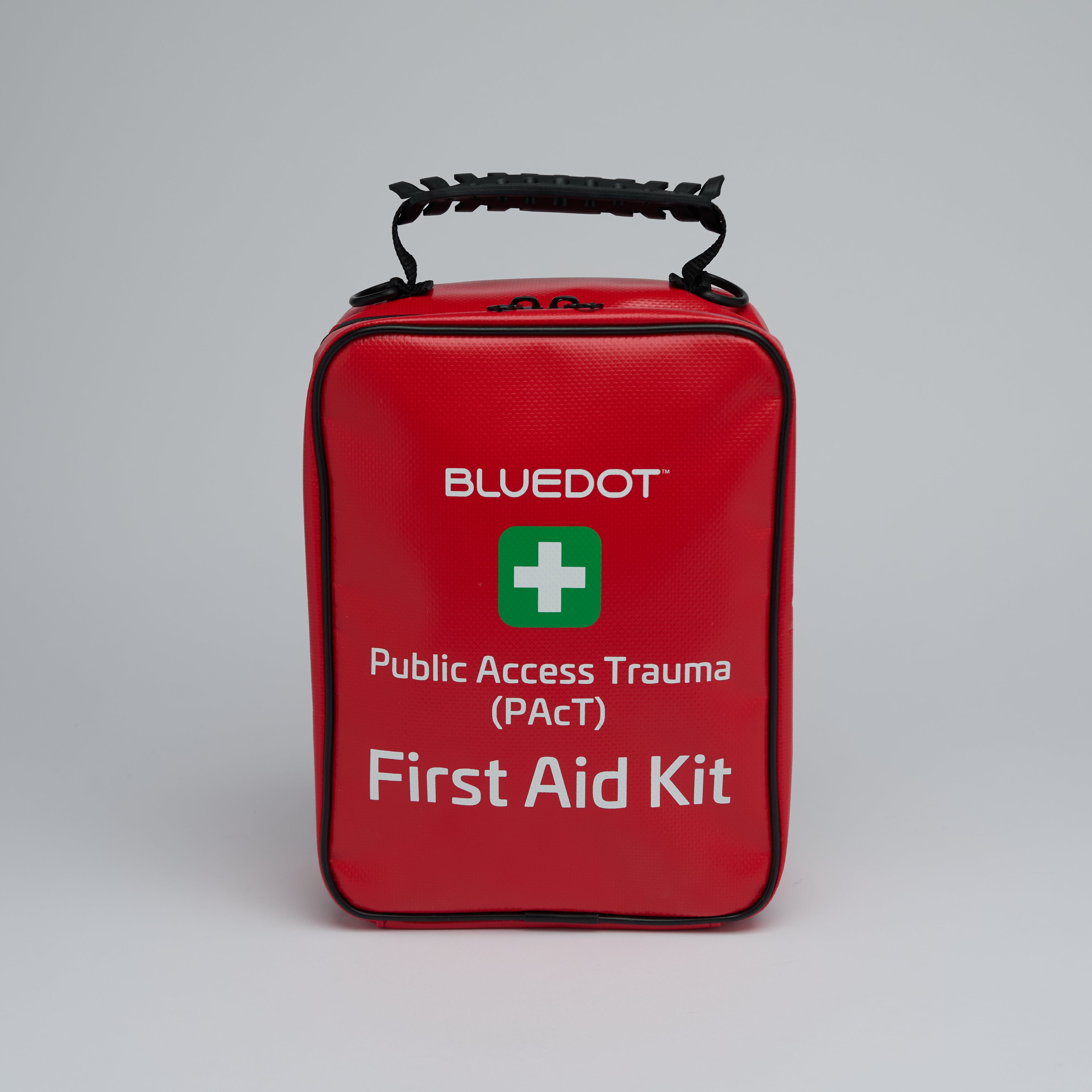 Blue Dot Public Access Trauma (PAcT) First Aid Kit in Red Bag