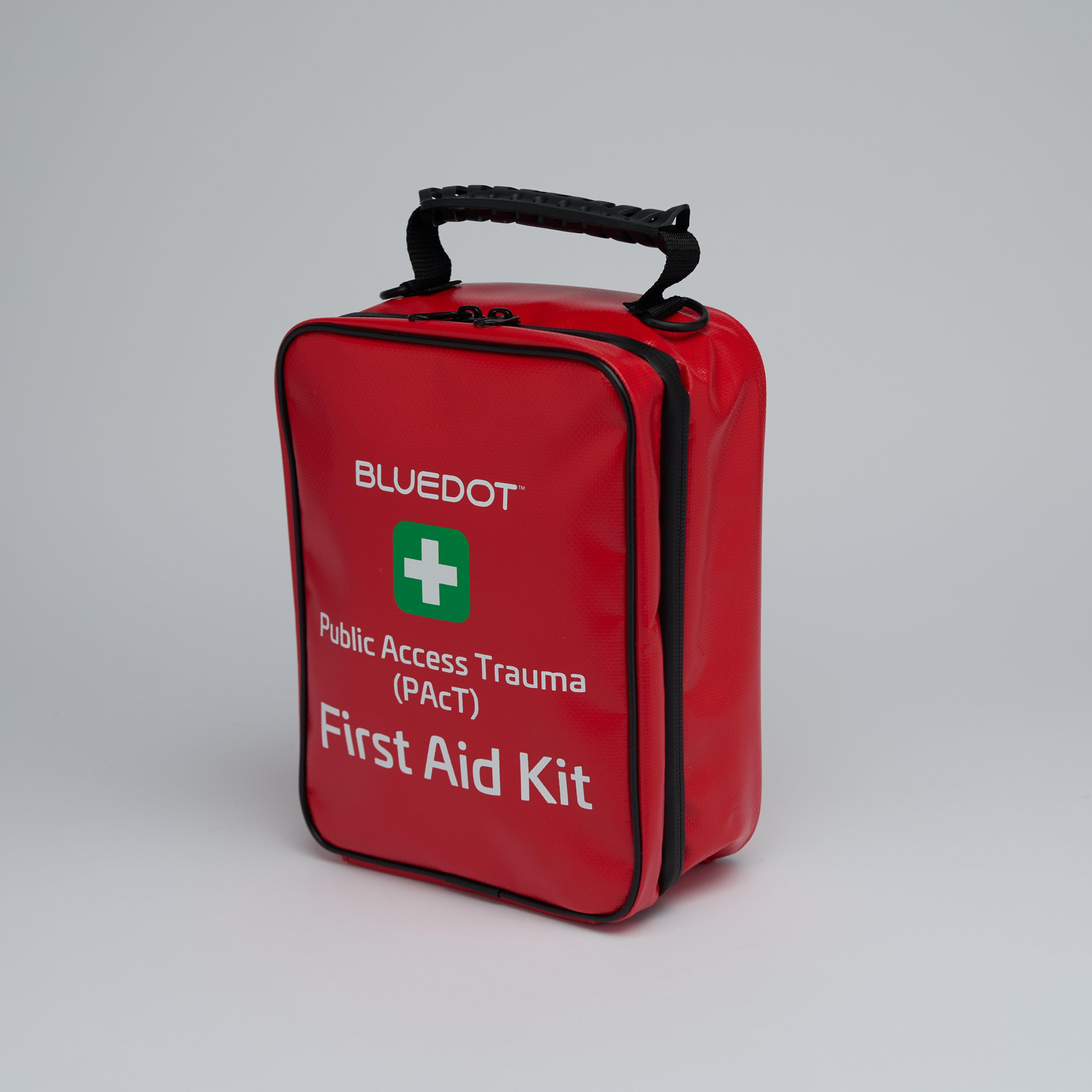 Blue Dot Public Access Trauma (PAcT) First Aid Kit in Red Bag