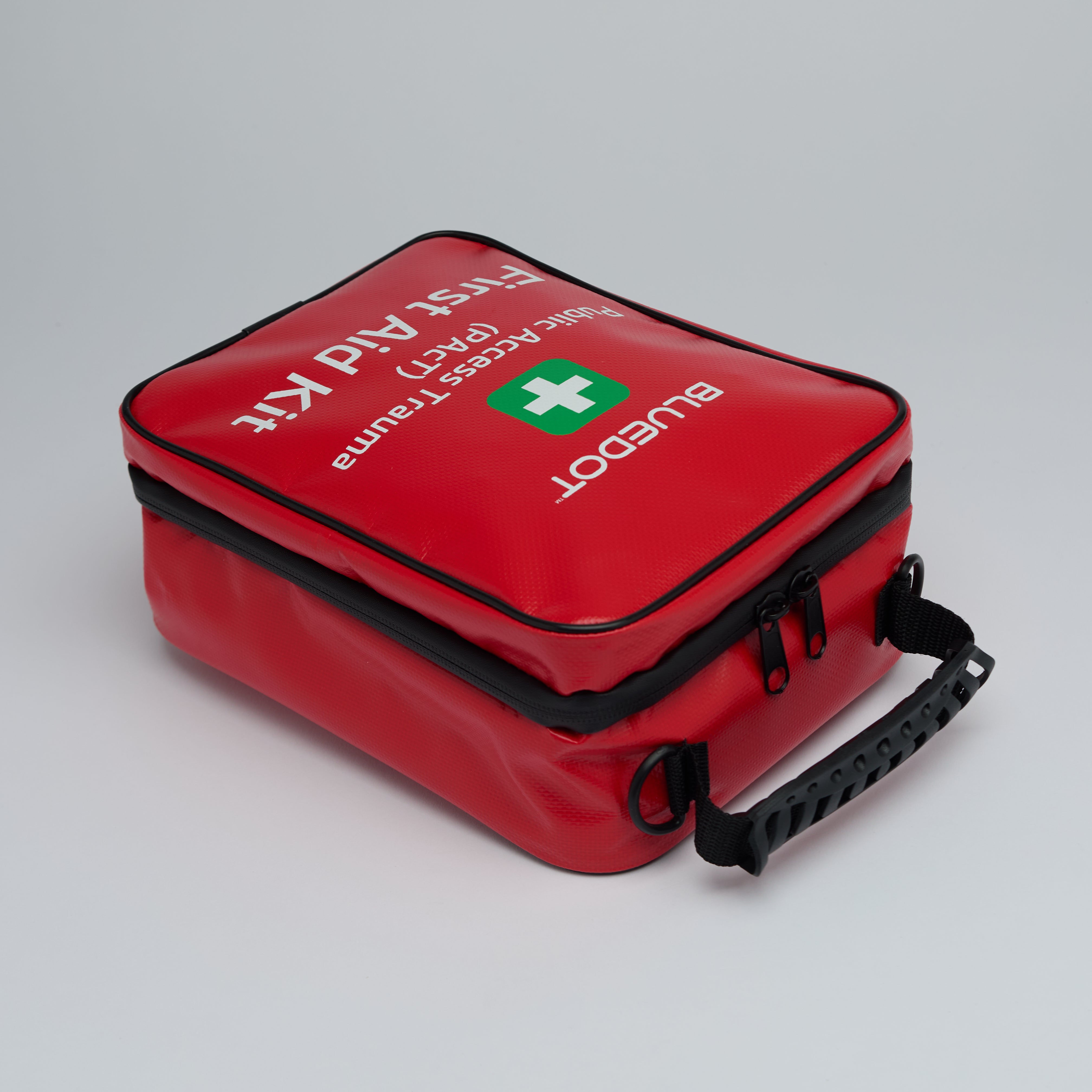 Blue Dot Public Access Trauma (PAcT) First Aid Kit in Red Bag