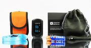 PC-60B1 Finger Pulse Oximeter, Black, with Carry Case