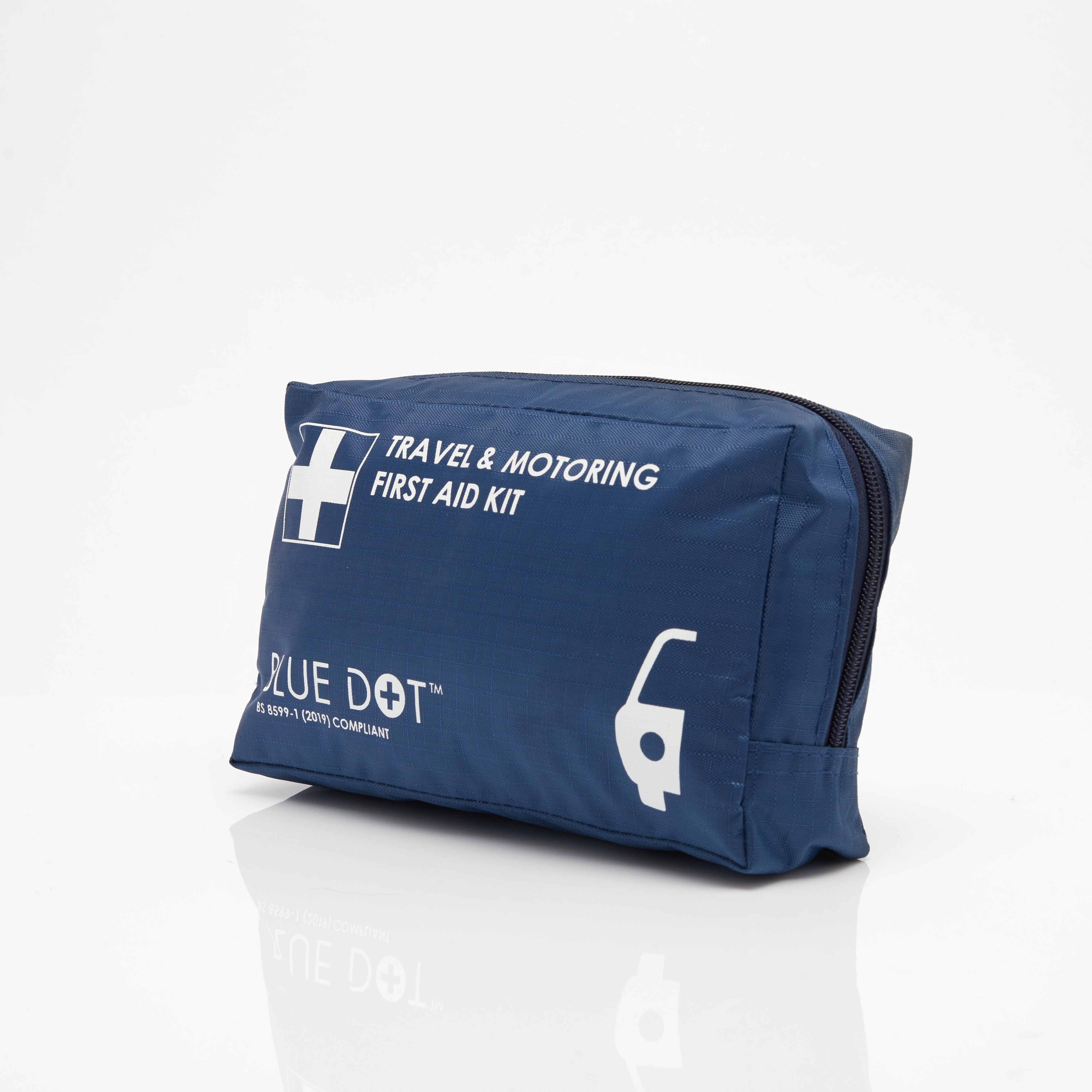 Blue Dot Travel and Motoring First Aid Kit in Blue Bag