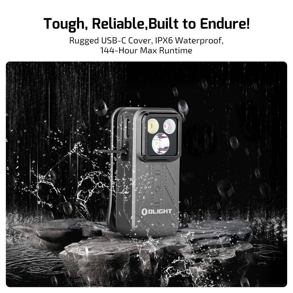 Oclip Pro Clip Light with Floodlight & Spotlight & Red Light